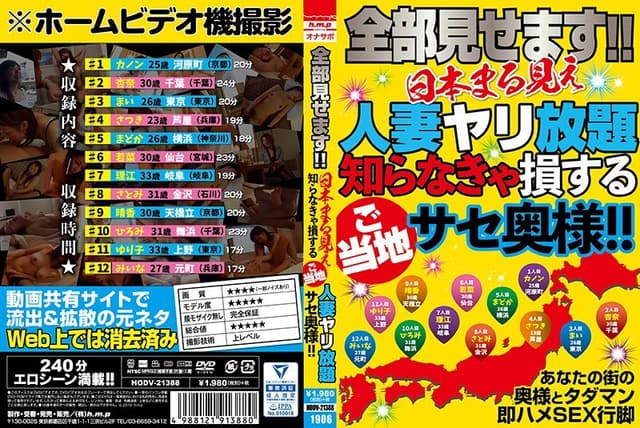 全部見せます！！日本まる見え人妻ヤリ放題 知 [Decensored, Reduce Mosaic]